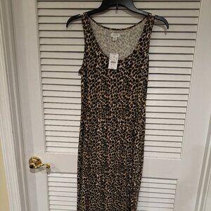 NWT- Stylish leopard print tank top dress Size xx small